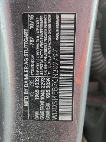 WDDSJ4EB7GN302797 - 2016 MERCEDES-BENZ CLA 250 GRAY photo 12