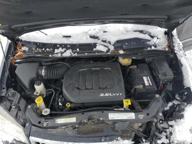 2C4RC1CG4CR137868 - 2012 CHRYSLER TOWN & COU TOURING L BLACK photo 12