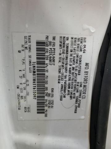 1LNHM81W65Y615097 - 2005 LINCOLN TOWN CAR SIGNATURE Ağ foto 13