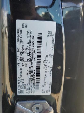 5LMCJ1A98FUJ36450 - 2015 LINCOLN MKC BLACK photo 12