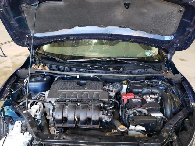 3N1AB7AP1KY337307 - 2019 NISSAN SENTRA S BLUE photo 11