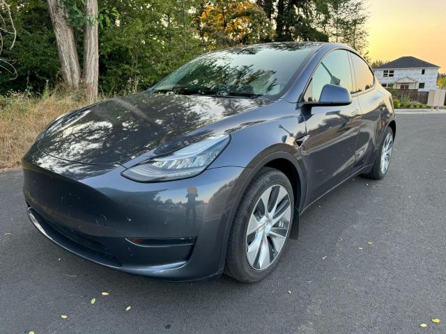5YJYGDED6MF106087 - 2021 TESLA MODEL Y 灰色 照片 2