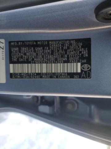 2T1KR32E76C614289 - 2006 TOYOTA COROLLA MA XR BLUE photo 12