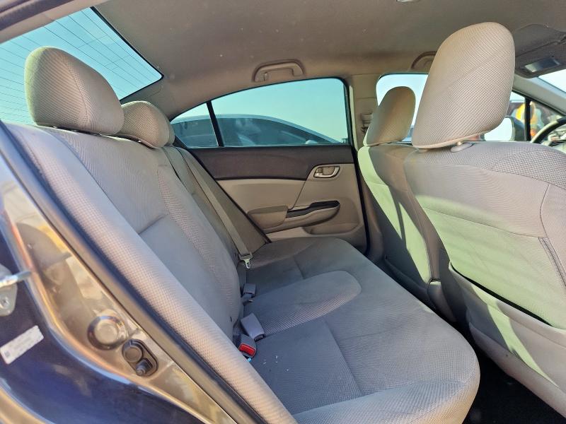 2HGFB2F54CH606602 - 2012 HONDA CIVIC LX ნაცრისფერი ფოტო 10