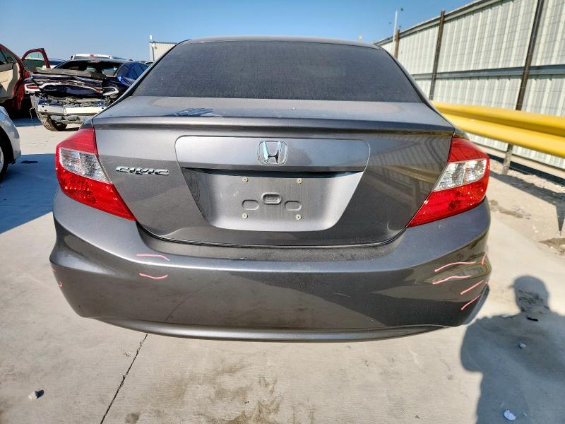 2HGFB2F54CH606602 - 2012 HONDA CIVIC LX ნაცრისფერი ფოტო 6