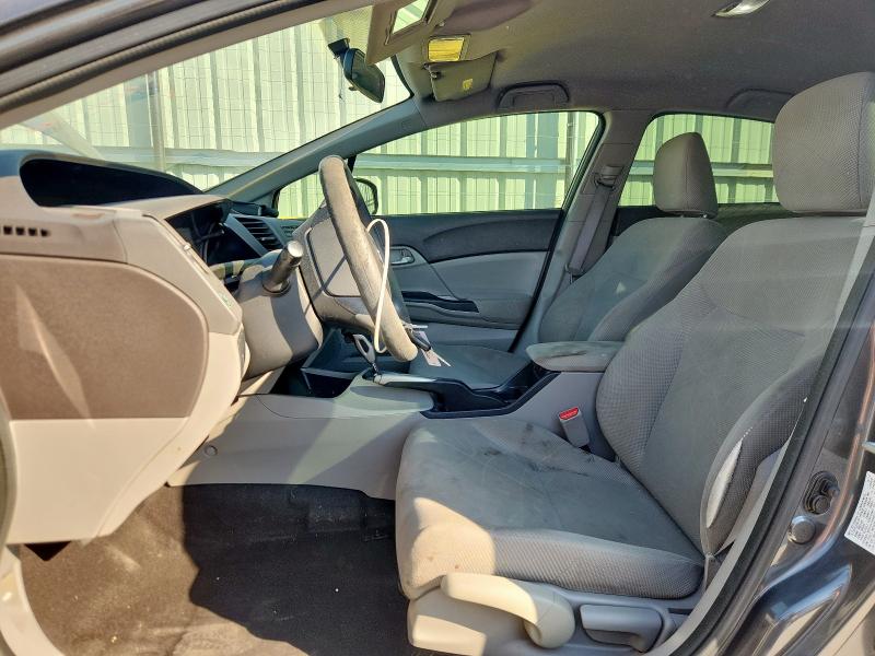 2HGFB2F54CH606602 - 2012 HONDA CIVIC LX ნაცრისფერი ფოტო 7