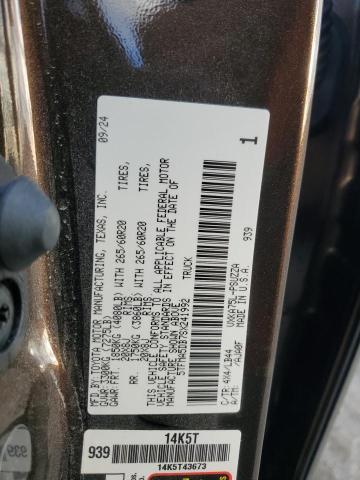 5TFMA5DB7SX241992 - 2025 TOYOTA TUNDRA CREWMAX PLATINUM BROWN photo 12