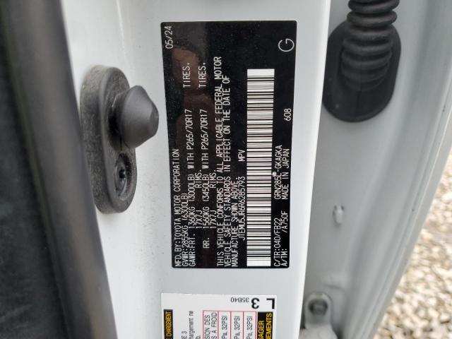 JTEMU5JR6R6285793 - 2024 TOYOTA 4RUNNER SR5/SR5 PREMIUM Սպիտակ լուսանկար 13