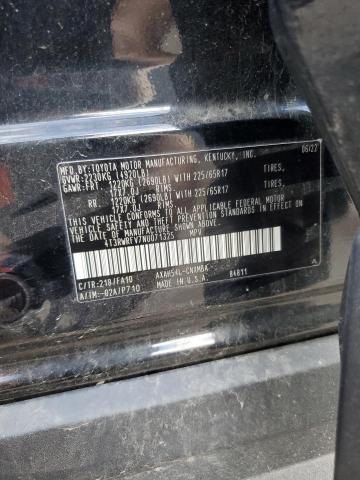 4T3RWRFV7NU071325 - 2022 TOYOTA RAV4 XLE Schwarz Foto 13