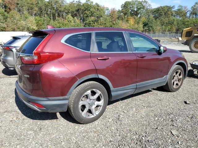 7FARW2H59KE053032 - 2019 HONDA CR-V EX MAROON photo 3