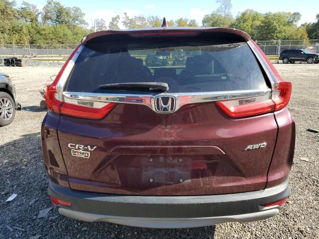 7FARW2H59KE053032 - 2019 HONDA CR-V EX MAROON photo 6