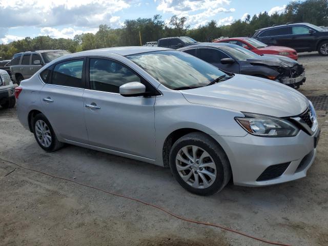 3N1AB7AP4KY361343 - 2019 NISSAN SENTRA S SILVER photo 4