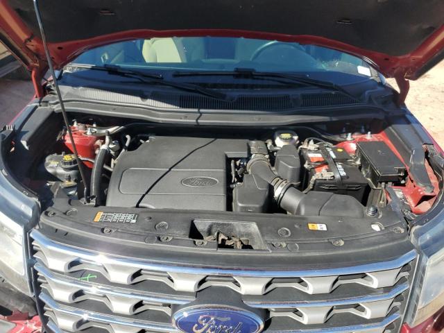 1FM5K7D89HGA25812 - 2017 FORD EXPLORER XLT Tünd qırmızı foto 12