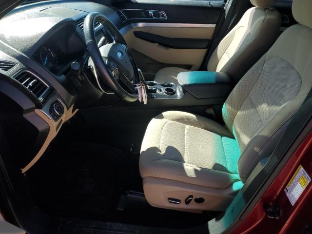 1FM5K7D89HGA25812 - 2017 FORD EXPLORER XLT Tünd qırmızı foto 7