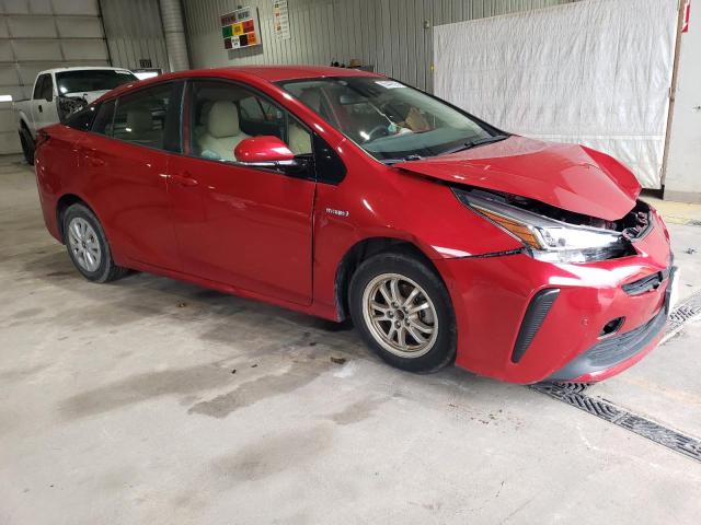 JTDKARFU9K3099021 - 2019 TOYOTA PRIUS 红色 照片 4