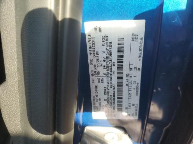 1FMCU9GD0JUC02857 - 2018 FORD ESCAPE SE 蓝色 照片 13