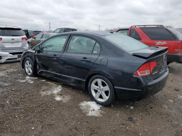 1HGFA16948L003689 - 2008 HONDA CIVIC EXL BLACK photo 2