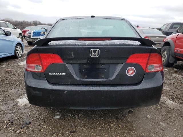 1HGFA16948L003689 - 2008 HONDA CIVIC EXL BLACK photo 6