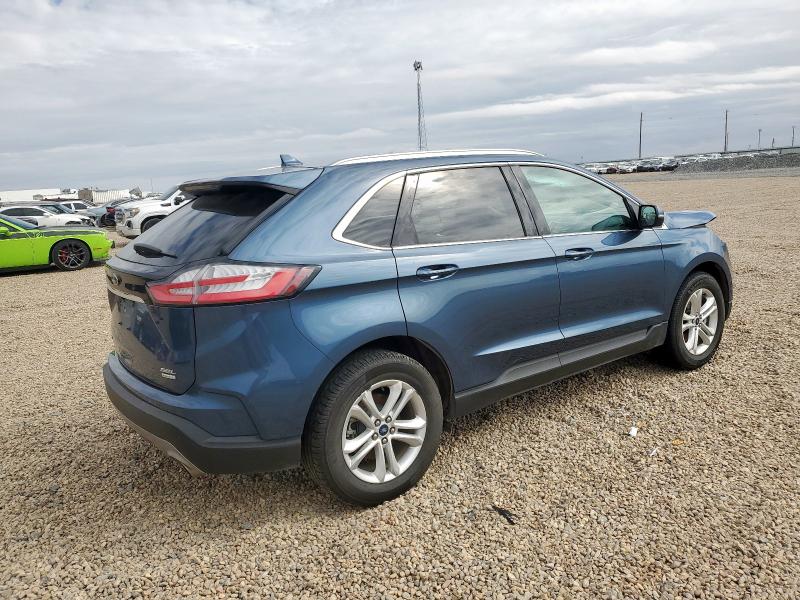 2FMPK3J96KBB36489 - 2019 FORD EDGE SEL Blau Foto 3