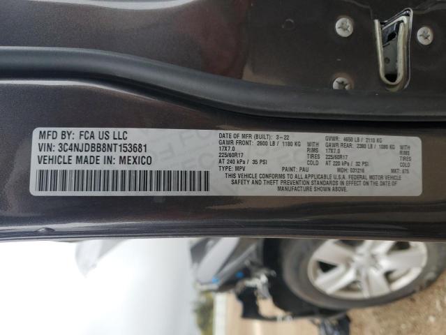 3C4NJDBB8NT153681 - 2022 JEEP COMPASS LATITUDE 灰色 照片 12