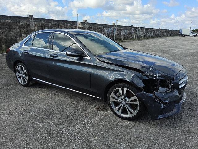 55SWF4KB2FU000928 - 2015 MERCEDES-BENZ C 300 4MATIC GRAY photo 4