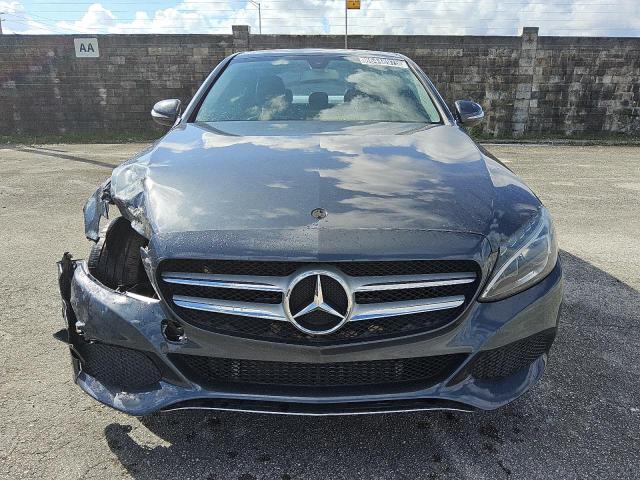 55SWF4KB2FU000928 - 2015 MERCEDES-BENZ C 300 4MATIC GRAY photo 5