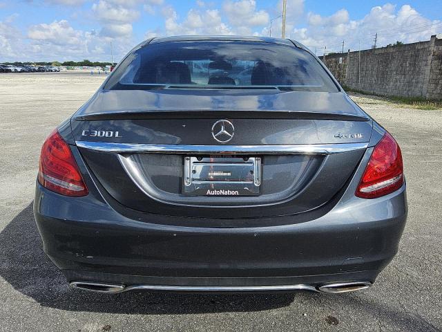 55SWF4KB2FU000928 - 2015 MERCEDES-BENZ C 300 4MATIC GRAY photo 6