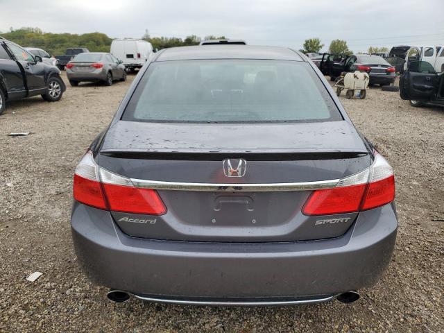 1HGCR2F56DA140329 - 2013 HONDA ACCORD SPORT GRAY photo 6