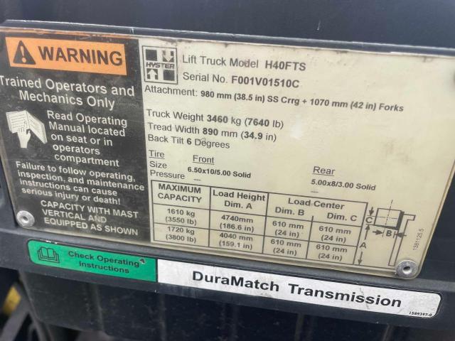 F001V01510C - 2006 HYST FORKLIFT BLUE photo 10