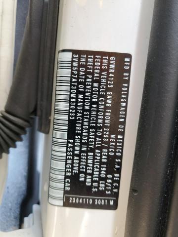 3VW5P7AT3DM830233 - 2013 VOLKSWAGEN BEETLE WHITE photo 12