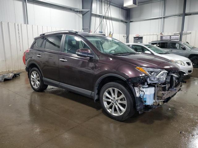 2T3DFREV0HW666257 - 2017 TOYOTA RAV4 LIMITED PURPLE photo 4