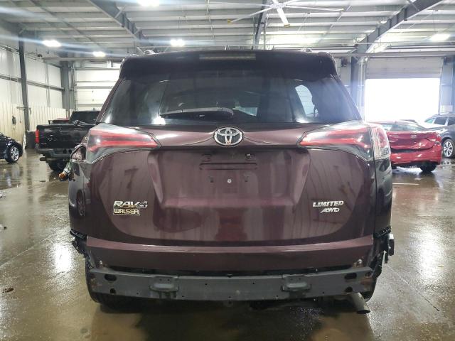 2T3DFREV0HW666257 - 2017 TOYOTA RAV4 LIMITED PURPLE photo 6