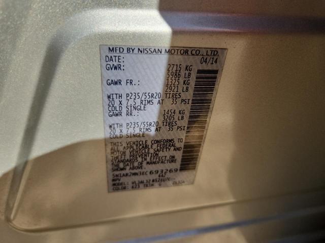 5N1AR2MN3EC693269 - 2014 NISSAN PATHFINDER S Silber Foto 13