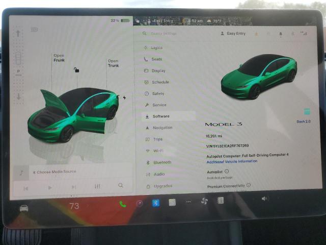 5YJ3E1EA2RF767269 - 2024 TESLA MODEL 3 Ağ foto 9