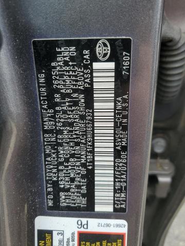 4T1BF1FK9HU667932 - 2017 TOYOTA CAMRY LE CHARCOAL photo 23