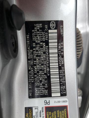 4T1BF1FK5HU345076 - 2017 TOYOTA CAMRY LE SILVER photo 12