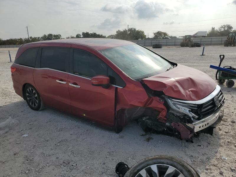 5FNRL6H76NB063261 - 2022 HONDA ODYSSEY EXL მუქწითელი ფოტო 4