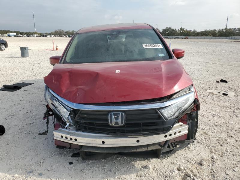 5FNRL6H76NB063261 - 2022 HONDA ODYSSEY EXL მუქწითელი ფოტო 5