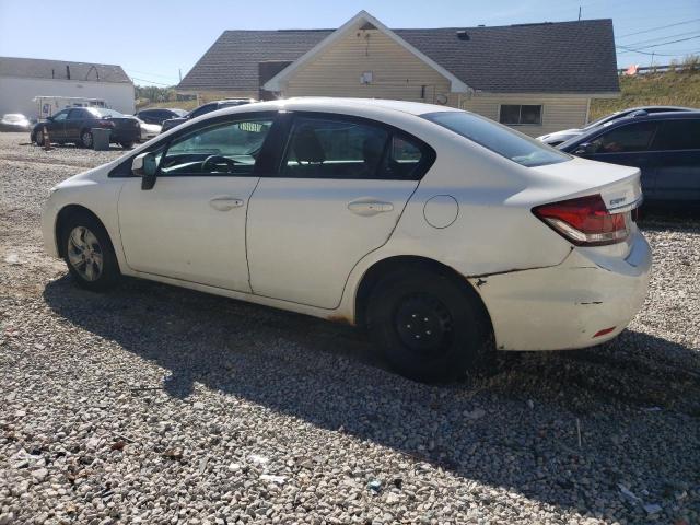 19XFB2F52DE093099 - 2013 HONDA CIVIC LX WHITE photo 2