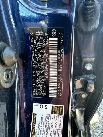 JTDEPMAE3MJ123908 - 2021 TOYOTA COROLLA LE BLUE photo 10