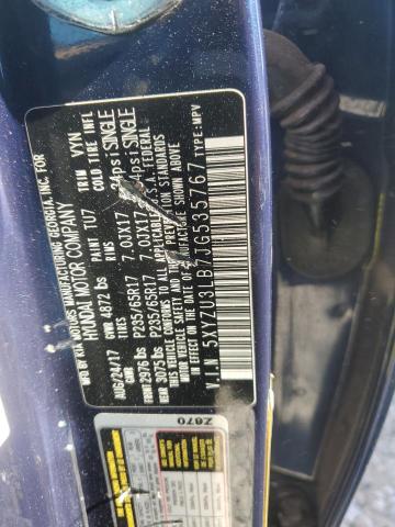 5XYZU3LB7JG535767 - 2018 HYUNDAI SANTA FE S BLUE photo 14