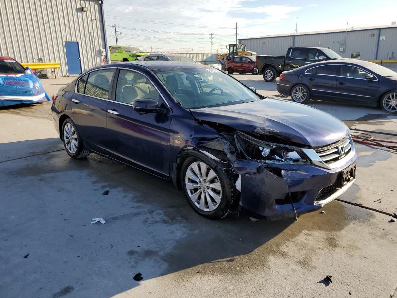 1HGCR2F78FA131250 - 2015 HONDA ACCORD EX BLUE photo 4