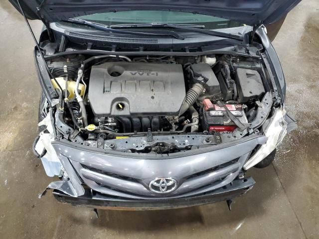 2T1BU4EE3BC605017 - 2011 TOYOTA COROLLA BASE ნაცრისფერი ფოტო 11