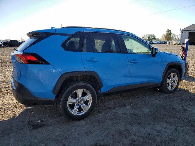 JTMP1RFV9KD027390 - 2019 TOYOTA RAV4 XLE Niebieski zdjęcie 3