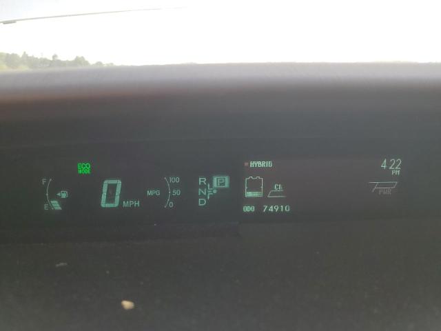 JTDKN3DU2D1719128 - 2013 TOYOTA PRIUS SILVER photo 9