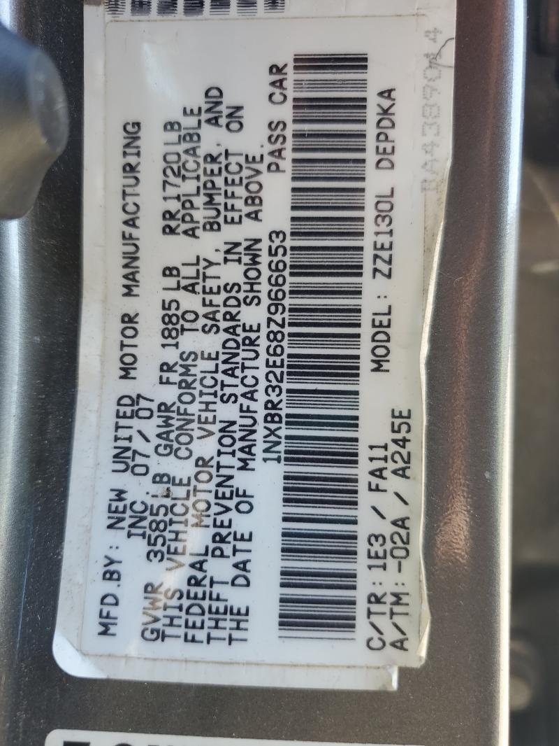 1NXBR32E68Z966653 - 2008 TOYOTA COROLLA CE Boz foto 12