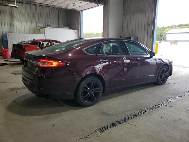 3FA6P0HD3JR149460 - 2018 FORD FUSION SE Бордовый фото 3