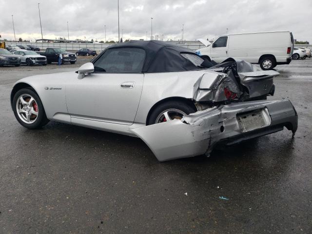 JHMAP11472T009222 - 2002 HONDA S2000 SILVER photo 2