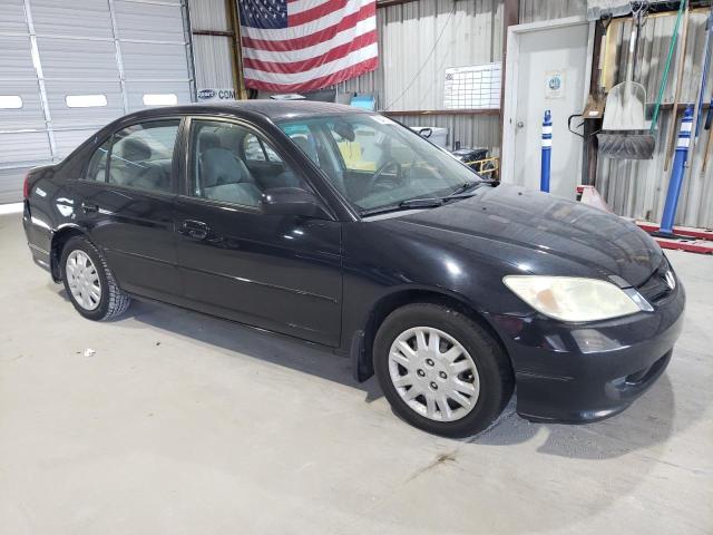 2HGES15625H596834 - 2005 HONDA CIVIC LX შავი ფოტო 4