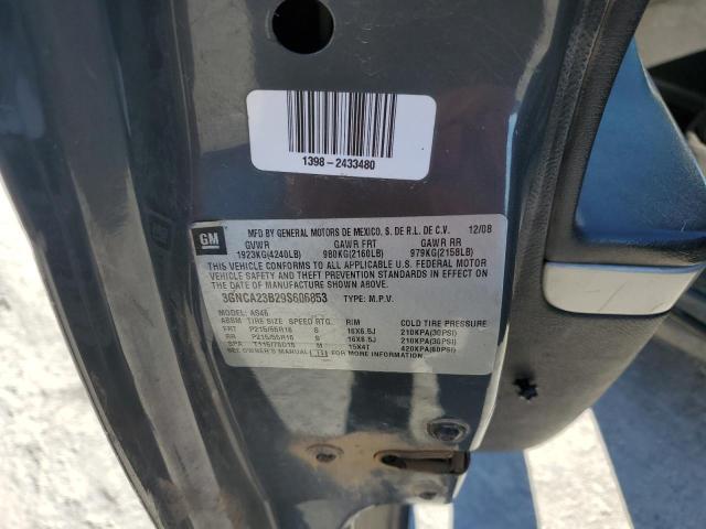 3GNCA23B29S606853 - 2009 CHEVROLET HHR LT GRAY photo 13